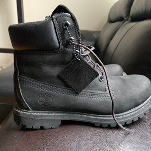 Black Timberland boots, size 7